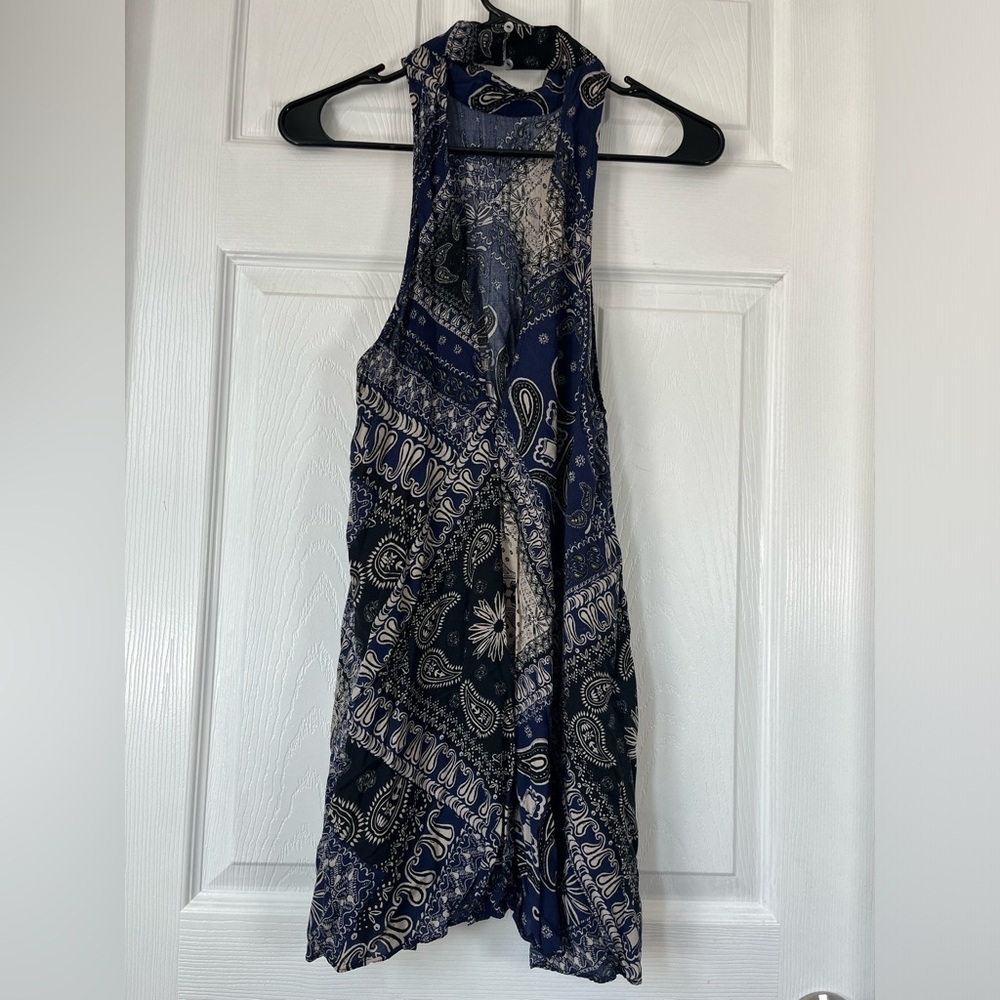 Free People Intimately Beaux Slip Dress Bandana Print XS - Picture 4 of 10